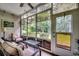 Relaxing sunroom with multiple windows and door overlooking the backyard at 2450 Marsh Glen Dr. # 112, North Myrtle Beach, SC 29582