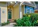 Close up of the front door and the front of the house at 2602 Clearwater St., Myrtle Beach, SC 29579