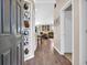 Inviting foyer with hardwood floors, recessed lighting, and built-in shelving for décor and storage at 3154 Shorecrest Bay Dr., Murrells Inlet, SC 29576