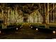 Magical garden path illuminated with string lights and lanterns, creating a whimsical ambiance at 3154 Shorecrest Bay Dr., Murrells Inlet, SC 29576