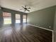 Bright living space with durable floors, ceiling fan, and plenty of room for furniture arrangements at 433 Emerson Dr., Myrtle Beach, SC 29579