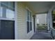 View of the home's inviting front porch area, showcasing the home's curb appeal and outdoor space at 433 Emerson Dr., Myrtle Beach, SC 29579