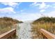 Beautiful sandy beach access with pristine ocean views and natural dunes at 4800 Ocean Blvd. S # 1119, North Myrtle Beach, SC 29582