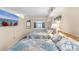Cozy bedroom featuring two beds with nautical-themed bedding and a flat-screen TV for entertainment at 4800 Ocean Blvd. S # 1119, North Myrtle Beach, SC 29582