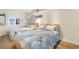 Comfortable bedroom featuring two beds with nautical-themed bedding and a bright, airy atmosphere at 4800 Ocean Blvd. S # 1119, North Myrtle Beach, SC 29582