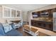 Living room with partial kitchen view, and a view of the condo on the TV at 4800 Ocean Blvd. S # 1119, North Myrtle Beach, SC 29582