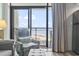 Comfortable seating on the balcony, overlooking a beautiful beach view, and ocean at 4800 S Ocean Blvd. # 520, North Myrtle Beach, SC 29582