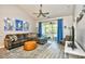 Comfortable living room with cozy seating, stylish decor, and sliding doors to the patio at 5825 Catalina Dr. # 833, North Myrtle Beach, SC 29582