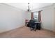 Bright bedroom features natural light from the window, and neutral paint at 59 Bay Tree Ln., Pawleys Island, SC 29585