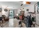 Spacious recreation room equipped with exercise equipment and a wet bar area at 59 Bay Tree Ln., Pawleys Island, SC 29585