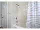 Bathroom with a white tiled shower and tub at 602 3Rd Ave. N, Myrtle Beach, SC 29577
