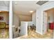 Well-lit hallway with open view and plush carpeting at 6172 Catalina Dr. # 113, North Myrtle Beach, SC 29582