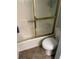 Bathroom features a shower with a sliding glass door and a toilet at 814 James Landing Ct., Murrells Inlet, SC 29576
