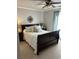 Serene main bedroom with a beautiful sleigh bed and soft blue accents at 814 James Landing Ct., Murrells Inlet, SC 29576