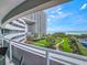 Beautiful exterior view from a condo balcony with a green lawn and parking at 9840 Queensway Blvd. # 331, Myrtle Beach, SC 29572