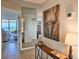 Welcoming hallway with stylish decor leading to a bedroom with an ocean view and a cozy living area at 9840 Queensway Blvd. # 331, Myrtle Beach, SC 29572