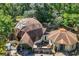 Unique geodesic dome home with skylights and connected smaller dome on a wooded lot at 10381 Hardwick Rd., Nichols, SC 29581