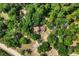 Stunning aerial view of the home surrounded by mature trees and lush landscape at 10381 Hardwick Rd., Nichols, SC 29581