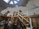 Interior view highlighting dome construction with unique stairway at 10381 Hardwick Rd., Nichols, SC 29581