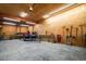 Spacious garage area providing ample room for storage of vehicles and equipment at 127 Brown Pelican Loop, Pawleys Island, SC 29585
