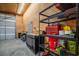 Organized garage with ample shelving, drawers, and workspace for tools at 127 Brown Pelican Loop, Pawleys Island, SC 29585