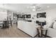 Open concept living area connected to a modern kitchen with stainless steel appliances at 1428 Lanterns Rest Rd. # 1428, Myrtle Beach, SC 29579