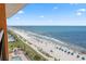 Expansive beach view from the balcony at 1501 S Ocean Blvd. # 1039, Myrtle Beach, SC 29577