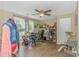 Versatile bedroom space ideal for a home office or study, featuring a fan and plenty of sunlight at 189 Aspen Loop, Pawleys Island, SC 29585