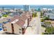 Lovely aerial view showcasing a building complex with patios, and an ocean view in the background at 212 29Th Ave. N # 204, North Myrtle Beach, SC 29582
