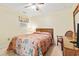 Bedroom with neutral walls and a wood headboard at 212 29Th Ave. N # 204, North Myrtle Beach, SC 29582
