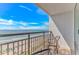 Balcony offering stunning views of the beach and ocean at 3000 N Ocean Blvd. # 1127, Myrtle Beach, SC 29577
