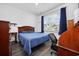 Cozy bedroom with a ceiling fan and a view of the neighborhood at 305 Forestbrook Cove Circle, Myrtle Beach, SC 29588