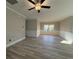 This room has chair rail, hardwood flooring and a dining area with a hanging light at 3139 Tiger Tail Rd., Conway, SC 29526