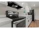 Close up of kitchen stove and new countertops at 324 Camellia Ave., Marion, SC 29571