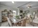 Open-concept dining room featuring stylish decor and seamless transition to the living space at 339 Garden Grove St, Conway, SC 29526