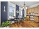 Charming breakfast nook area with windows, lighting, and wooden cabinets at 350 Saint Julian Ln., Myrtle Beach, SC 29579