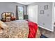 Bright bedroom features neutral tones, closet space, and stylish furnishings at 3907 Stillwood Dr., Myrtle Beach, SC 29588