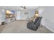 Cozy living room featuring comfortable seating and a ceiling fan at 3925 Riley-Hampton Dr., Myrtle Beach, SC 29579