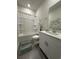 Clean bathroom featuring a vanity, toilet, and a shower-tub combination at 435 Rollins Dr., Longs, SC 29568