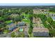 Aerial view of a condo complex and community amenities, including a pool and golf course at 4355 Rivergate Ln. # F, Little River, SC 29566