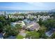 Aerial view showcases the property's prime location just three minutes from the beach and nearby city amenities at 505 41St Ave. S, North Myrtle Beach, SC 29582