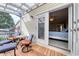 Charming balcony with seating area and view of a bedroom at 505 41St Ave. S, North Myrtle Beach, SC 29582