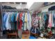 Functional walk-in closet with shelving, hanging racks, and storage space for organizing clothes and accessories at 6095 Catalina Dr. # 616, North Myrtle Beach, SC 29582