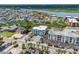 Aerial view of the condos near waterway, providing easy access to the Intracoastal Waterway at 6301 N Ocean Blvd. # 2B, North Myrtle Beach, SC 29582