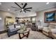 Open-concept living room with seamless flow to the kitchen, perfect for entertaining at 6430 Cascata Dr., Myrtle Beach, SC 29572