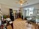 Office with a ceiling fan, natural light, and light colored wood floors at 706 Jamie Ln., Conway, SC 29526