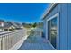 Bright and airy balcony with seating area, perfect for relaxing and enjoying the view at 832 Villa Dr. # 832, North Myrtle Beach, SC 29582