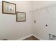 Empty laundry room with utility connections and plenty of potential for customization at 1402 Nokota Dr., Conway, SC 29526