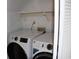Compact laundry area with modern washer and dryer units, maximizing space efficiency at 1557 Elizabeth Rd., Myrtle Beach, SC 29577