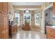 Bright breakfast nook with bay window, tile floors, and quaint decor at 232 White Water Loop, Conway, SC 29526